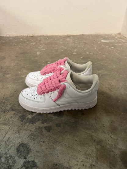 Nike Air Force 1 Pink Rope Laces (42)