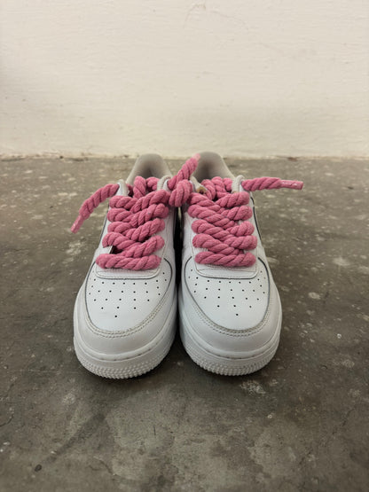 Nike Air Force 1 Pink Rope Laces (40)