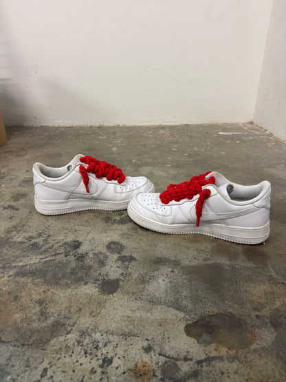 Nike Air Force 1 Red Rope Laces (45)