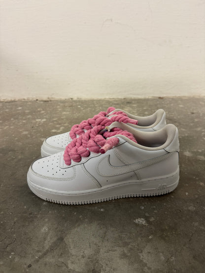 Nike Air Force 1 Pink Rope Laces (40)