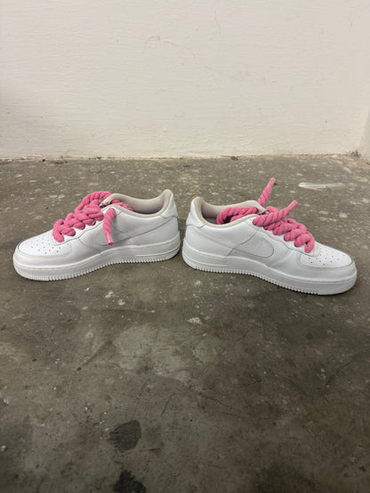 Nike Air Force 1 Pink Rope Laces (40)