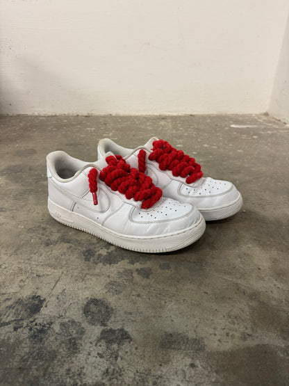 Nike Air Force 1 Red Rope Laces (45)