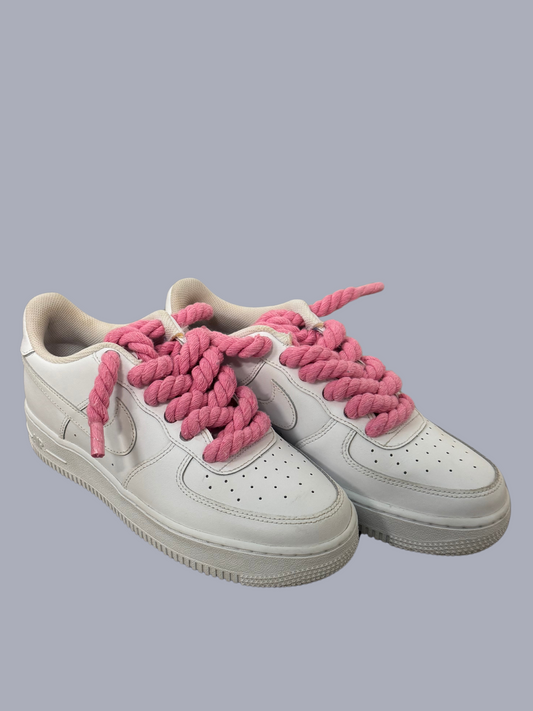 Nike Air Force 1 Pink Rope Laces (40)